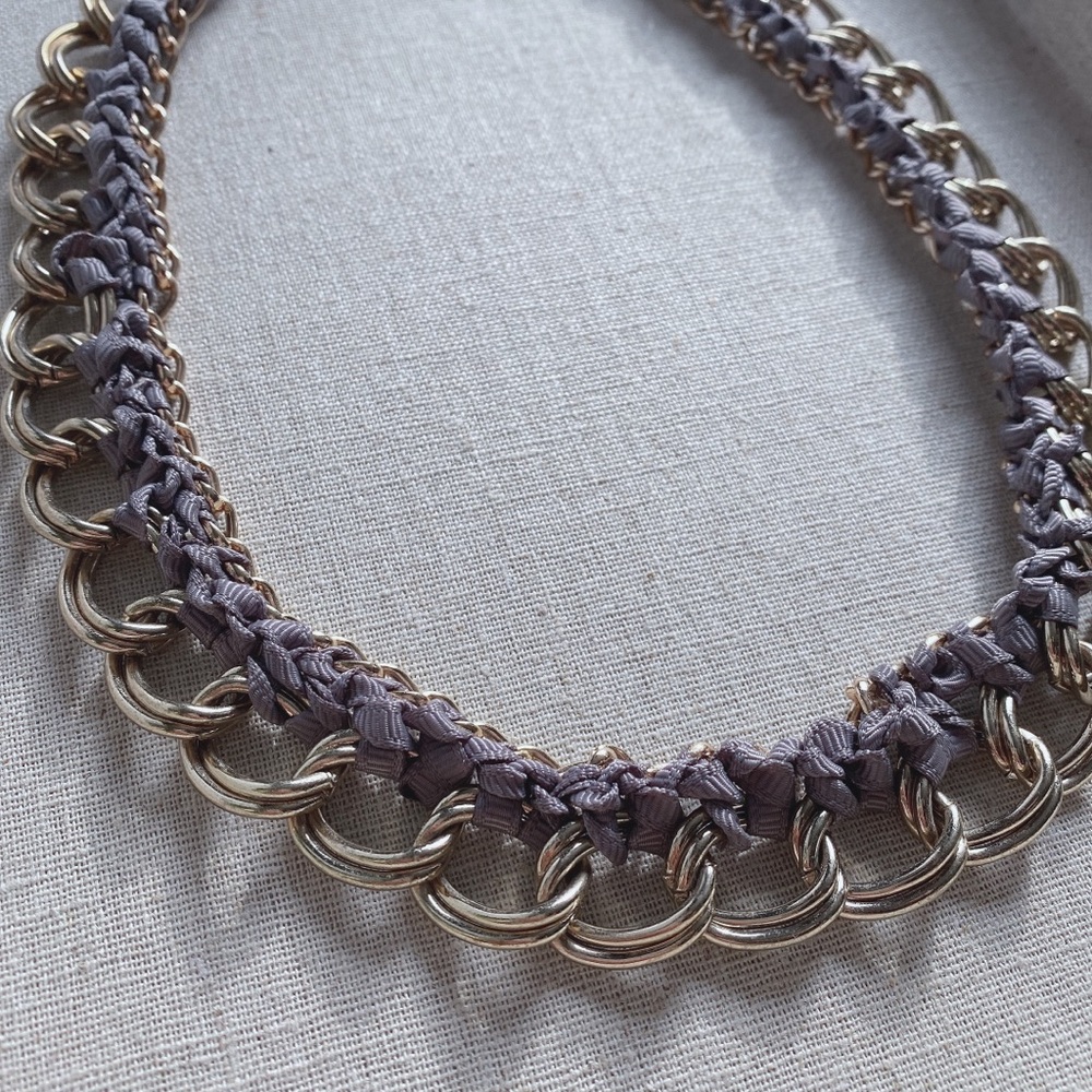 Expressions Chain and Ribbon Necklace